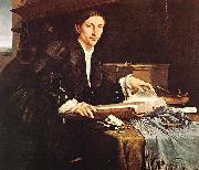 Portrait of a Gentleman in his Study Lorenzo Lotto